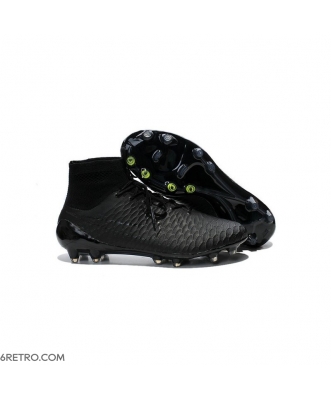 2015 Nike Magista Obra Firm Ground ACC Men All Black Football Boots