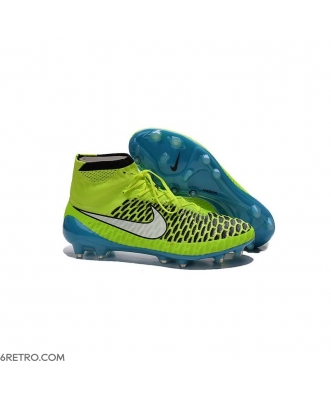 2015 Nike Magista Obra Firm Ground ACC Men Volt Blue Lagoon White Football Boots