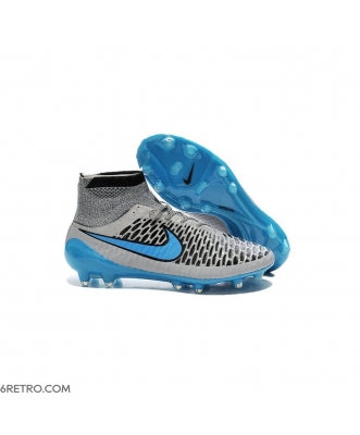 2015 Nike Magista Obra Firm Ground ACC Men Wolf Grey Turquoise Blue Black Football Boots