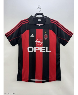 AC Milan Retro Home Shirt Men 00-02