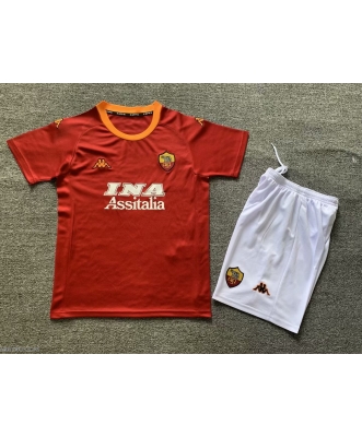 AS Roma Retro Home Shirt Kids 00-01