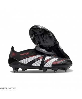 Adidas 2025 Predator Elite FT Firm Ground Black Grey Four Lucid Red Football Boots