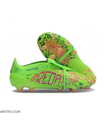 Adidas 2025 Predator Elite FT Firm Ground Lucid Lemon Lucid Pink Blue Fusion Football Boots
