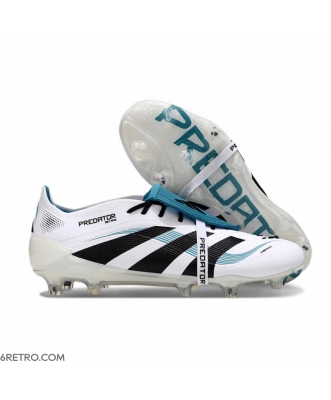 Adidas 2025 Predator Elite FT Firm Ground White Black Blue Football Boots