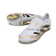 Adidas 2025 Predator Elite FT Firm Ground White Black Gold Met Football Boots
