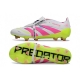 Adidas 2025 Predator Elite FT Firm Ground White Lucid Pink Lucid Lemon Football Boots Adidas 2025 Predator Elite FT Firm Ground White Lucid Pink Lucid Lemon Football Boots