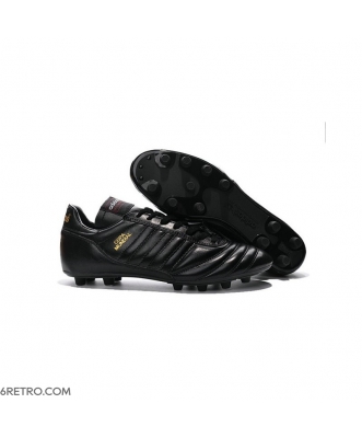 Adidas Copa Mundial Firm Ground K-Leather Black Golden Football Boots