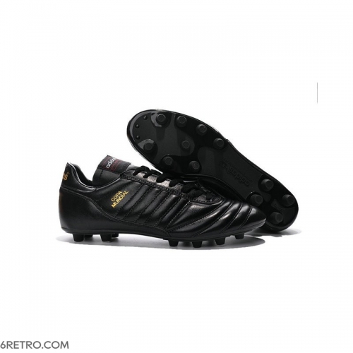 Adidas Copa Mundial Firm Ground K-Leather Black Golden Football Boots Adidas Copa Mundial Firm Ground K-Leather Black Golden Football Boots