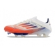 Adidas F50+ Elite Firm Ground Advancement - White Solar Red Lucid Blue Football Boots Adidas F50+ Elite Firm Ground Advancement - White Solar Red Lucid Blue Football Boots