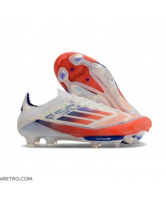 Adidas F50+ Elite Firm Ground Advancement - White Solar Red Lucid Blue Football Boots