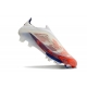 Adidas F50+ Laceless Firm Ground Advancement - White Solar Red Lucid Blue Football Boots