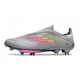 Adidas F50+ Laceless Firm Ground Grey Pink Yellow Football Boots