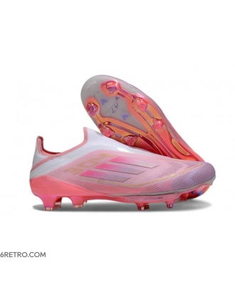 Adidas F50+ Laceless Firm Ground Pink White Football Boots