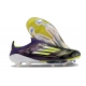 Adidas F50+ Laceless Firm Ground Purple Yellow Football Boots