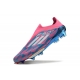 Adidas F50+ Laceless Firm Ground Solar Blue Ftwr White Pink Football Boots