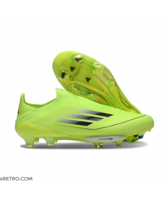 Adidas F50+ Laceless Firm Ground Solar Green Black Football Boots