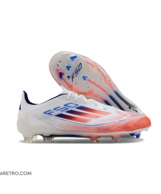 Adidas F50 Elite Firm Ground Firm Ground Advancement - White Solar Red Lucid Blue Football Boots