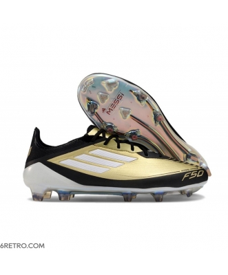 Adidas F50 Elite Firm Ground Firm Ground Gold Black White Football Boots