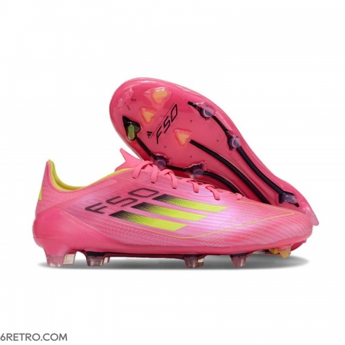 Adidas F50 Elite Firm Ground Firm Ground Pink Yellow Football Boots Adidas F50 Elite Firm Ground Firm Ground Pink Yellow Football Boots