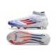 Adidas F50 Elite Mid-Cut Firm Ground Advancement - White Solar Red Lucid Blue Football Boots