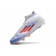 Adidas F50 Elite Mid-Cut Firm Ground Advancement - White Solar Red Lucid Blue Football Boots