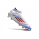 Adidas F50 Elite Mid-Cut Firm Ground Advancement - White Solar Red Lucid Blue Football Boots