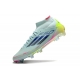 Adidas F50 Elite Mid-Cut Firm Ground Almost Blue Semi Lucid Blue Semi Solar Yellow Football Boots