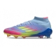 Adidas F50 Elite Mid-Cut Firm Ground Celestial Victory - Blue Fusion Lucid Lemon Lucid Pink Football Boots
