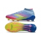 Adidas F50 Elite Mid-Cut Firm Ground Celestial Victory - Blue Fusion Lucid Lemon Lucid Pink Football Boots