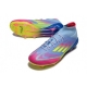 Adidas F50 Elite Mid-Cut Firm Ground Celestial Victory - Blue Fusion Lucid Lemon Lucid Pink Football Boots