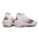 Adidas F50 Elite Mid-Cut Firm Ground Ftwr White Lucid Blue Solar Red Football Boots