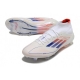 Adidas F50 Elite Mid-Cut Firm Ground Ftwr White Lucid Blue Solar Red Football Boots
