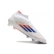 Adidas F50 Elite Mid-Cut Firm Ground Ftwr White Lucid Blue Solar Red Football Boots