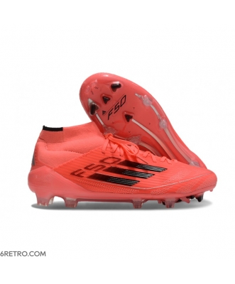 Adidas F50 Elite Mid-Cut Firm Ground Turbo Aurora Black Platin Met Football Boots