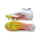 Adidas F50 Elite Mid-Cut Firm Ground White Lucid Red Solar Yellow Football Boots