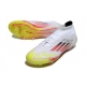 Adidas F50 Elite Mid-Cut Firm Ground White Lucid Red Solar Yellow Football Boots