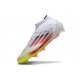 Adidas F50 Elite Mid-Cut Firm Ground White Lucid Red Solar Yellow Football Boots