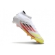 Adidas F50 Elite Mid-Cut Firm Ground White Lucid Red Solar Yellow Football Boots