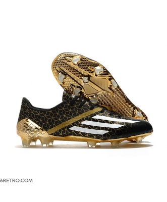 Adidas F50 Ghosted Adizero HYBRIDTOUCH Firm Ground Black White Gold Football Boots