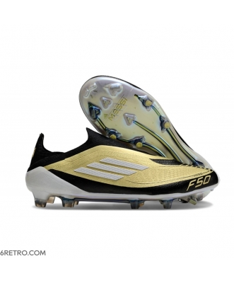 Adidas F50 LL Elite Firm Ground Gold Black White Football Boots