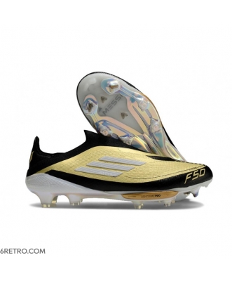 Adidas F50 X Messi Elite Firm Ground Gold Met Ftwr White Core Black Football Boots