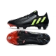 Adidas Low Cut Predator Edge.1 Firm Ground Black Green Football Boots