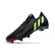 Adidas Low Cut Predator Edge.1 Firm Ground Black Green Football Boots