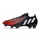Adidas Low Cut Predator Edge.1 Firm Ground Black Red White Football Boots