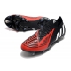 Adidas Low Cut Predator Edge.1 Firm Ground Black Red White Football Boots
