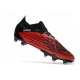 Adidas Low Cut Predator Edge.1 Firm Ground Black Red White Football Boots