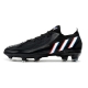 Adidas Low Cut Predator Edge.1 Firm Ground Darkness - Core Black White Vivid Red Football Boots