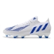 Adidas Low Cut Predator Edge.1 Firm Ground Diamond Edge - White Hi-Res Blue Football Boots