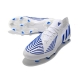 Adidas Low Cut Predator Edge.1 Firm Ground Diamond Edge - White Hi-Res Blue Football Boots