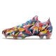 Adidas Low Cut Predator Edge.1 Firm Ground Geometric Bright Blue Team Yellow Solar Red Football Boots
